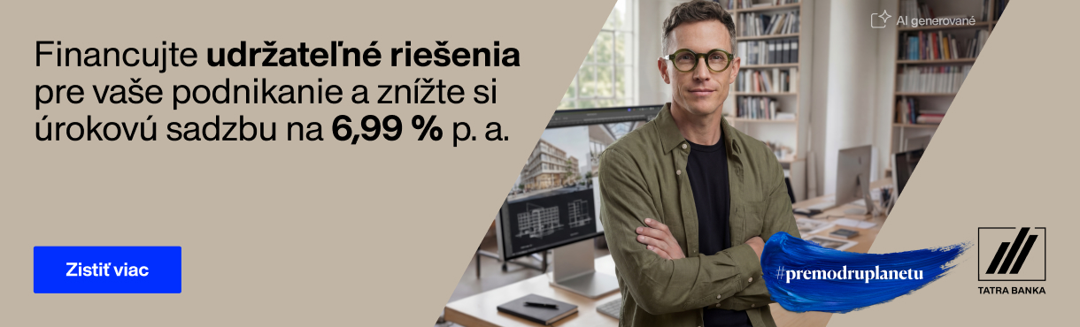 Podnikateľský úver pre modrú planétu – Tatra banka